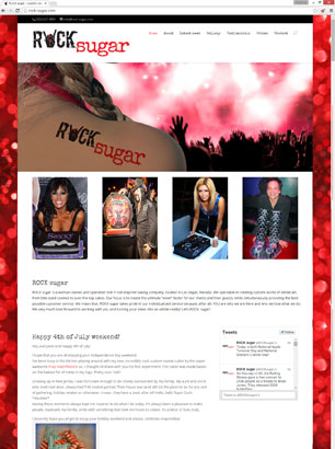 ROCK Sugar Las Vegas Website